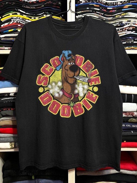 Erica H Other - Scoobie Doobie Washed White Parody Tee